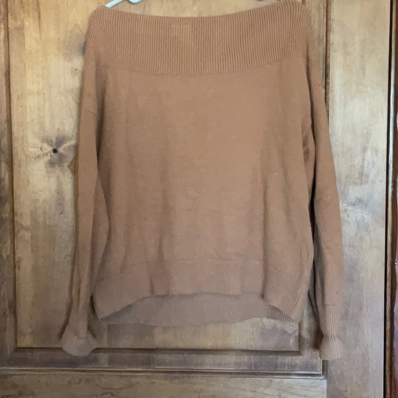 Moth by Anthropologie Rapsail Off-the-Shoulder Boatneck sweater. Size M. - Picture 5 of 5